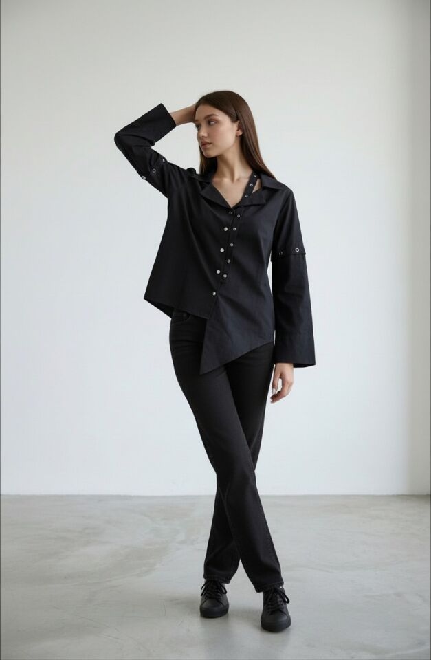 KOLLARI ÇITÇITLI GÖMLEK