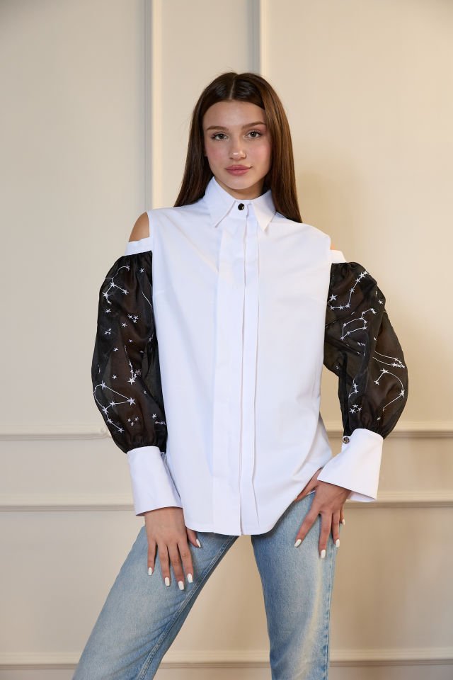 KOLLARI ORGANZE GÖMLEK