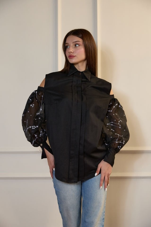 KOLLARI ORGANZE GÖMLEK