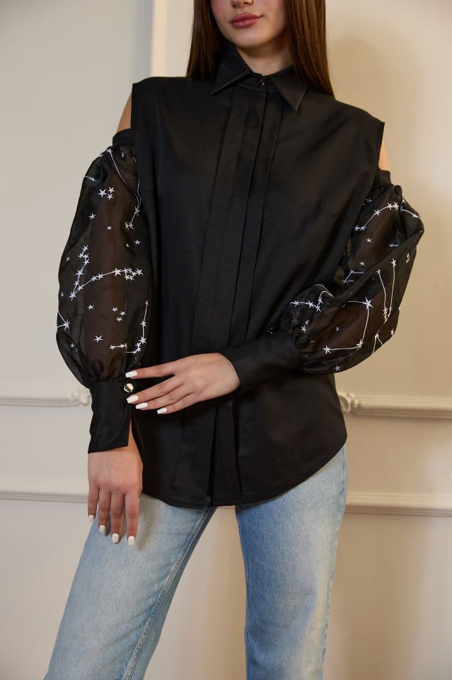 KOLLARI ORGANZE GÖMLEK